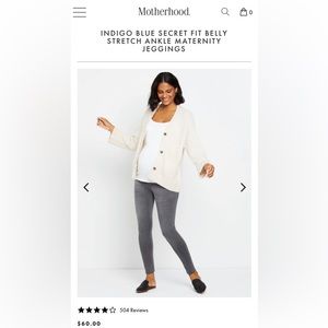 Bundle- 3 Pair Indigo Blue Maternity Jeans- Blue, Grey & Ripped